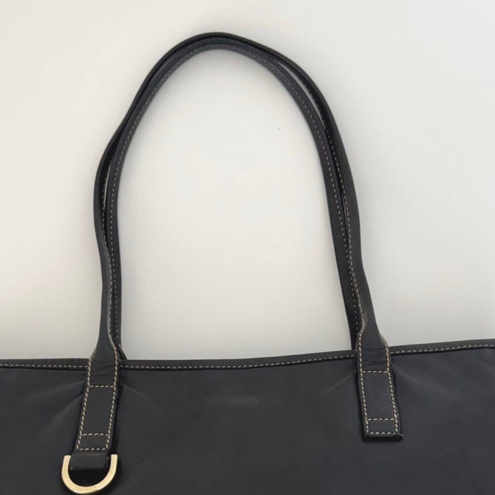 Gucci Vintage Leather Britt Tote Bag Shoulder Purse Black and Red/Green Stripe - Picture 7 of 16